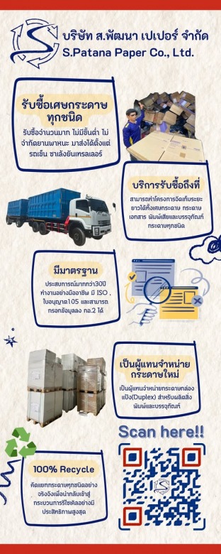 รับซื้อกระดาษรีไซเคิลทุกชนิด